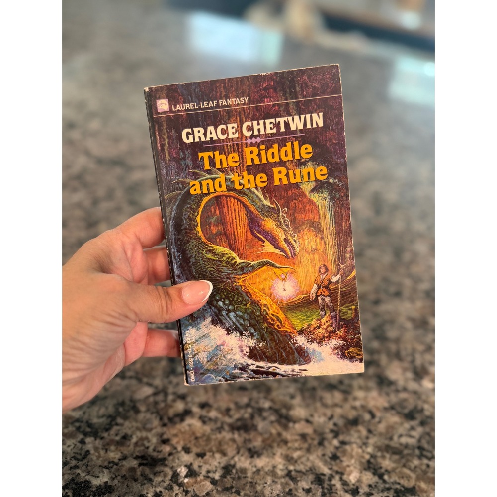 The Riddle and the Rune Grace Chetwin Vintage 1987 Fantasy Paperback Dell Laurel